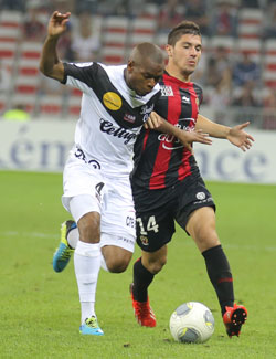 Jérémy Pied lors de Nice - Guingamp