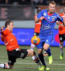 Brüls lors de Lorient - Nice