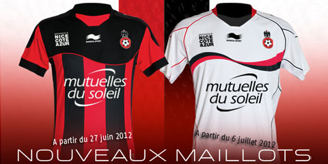 Maillot Burrda Sport OGC Nice 3ème 2012-2013 – Bleu – Homme Taille M
