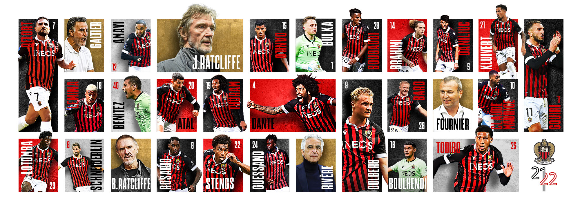 Ogc Nice Squad First Team Season 21 22